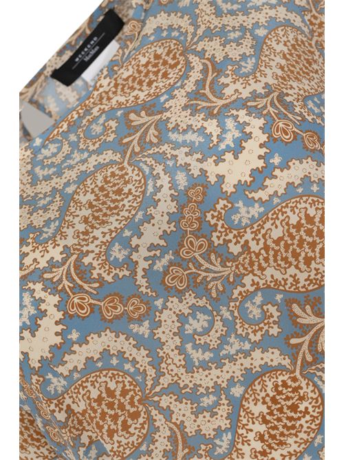 Abito in crêpe de Chine di seta stampata Azzurro WEEKEND MAX MARA | 2615221042600011